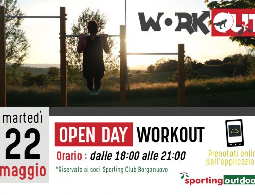 Open day Workout – Martedì 22 Maggio